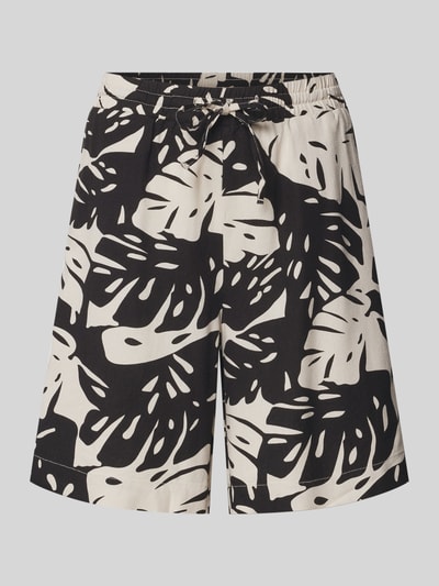 FREE/QUENT Relaxed Fit Bermudas aus Viskose-Leinen-Mix Modell 'Lavisco' Black 2