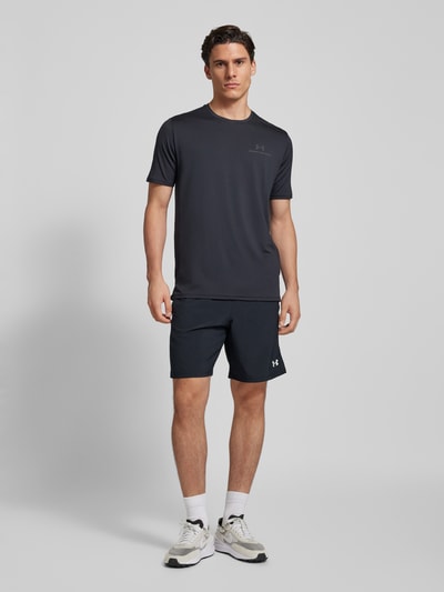 Under Armour Regular fit korte broek met labelprint, model 'Tech Utility' Zwart - 1