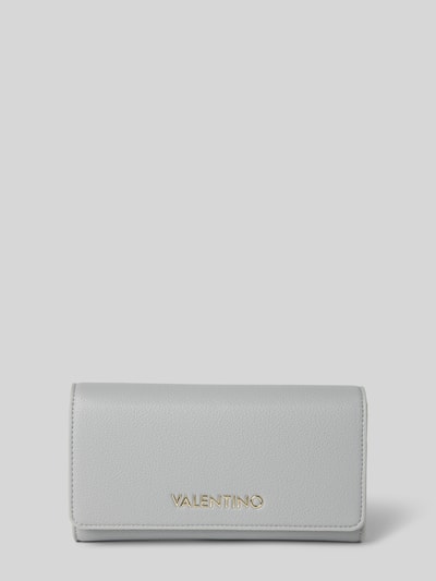 VALENTINO BAGS Portemonnee met labelapplicatie, model 'ARCADIA' Rookblauw - 1