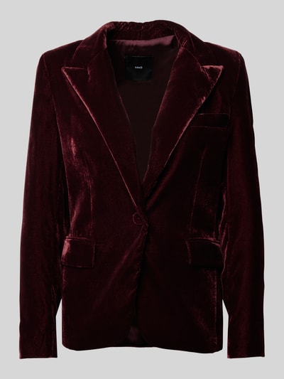 Mango Regular Fit Blazer mit Reverskragen Modell 'COMBI' Bordeaux 2