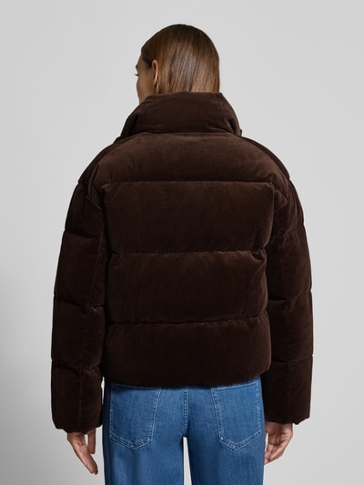 Polo Ralph Lauren Steppjacke aus Cord mit Stehkragen und Label-Stitching Dunkelbraun 5