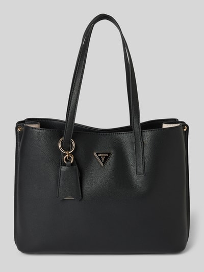 Guess Tote bag met labeldetails, model 'MERIDIAN' Zwart - 2