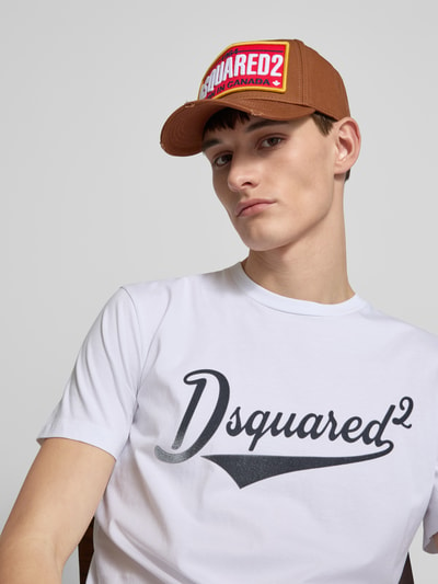 Dsquared2 Basecap im Destroyed-Look Rot 1