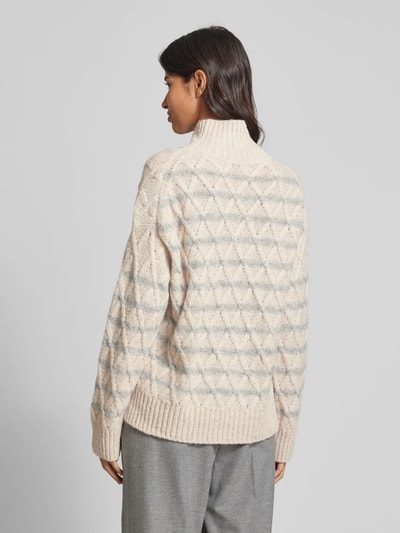 Smith and Soul Strickpullover mit Stehkragen Beige 5