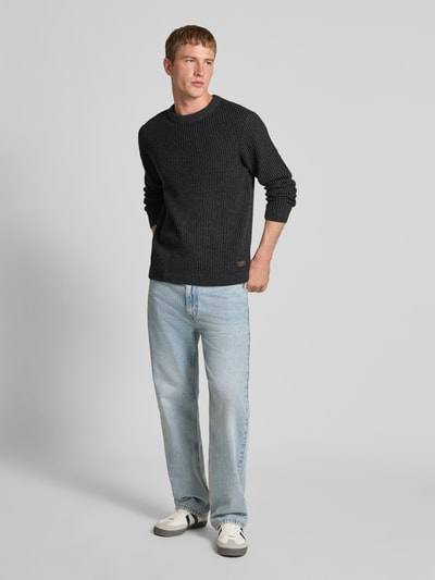Jack & Jones Sweter z dzianiny z prążkowanymi wykończeniami model ‘DOVER’  1