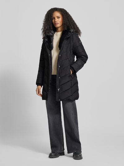 NAUTGÅRD Gewatteerde lange jas met Sorona® Aura-vulling
 Zwart - 1