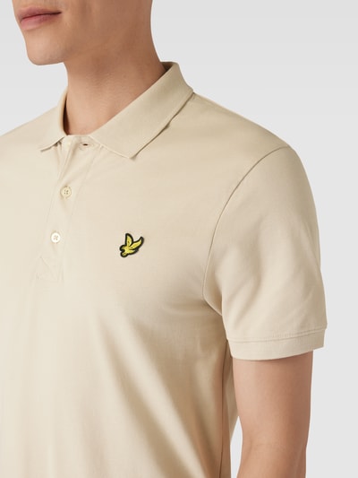 Lyle & Scott Koszulka polo z naszywką z logo Złamany biały 3