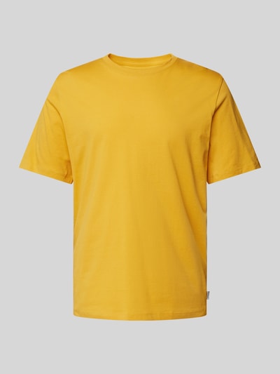Jack & Jones T-shirt z detalem z logo model ‘ORGANIC’ Żółty 2