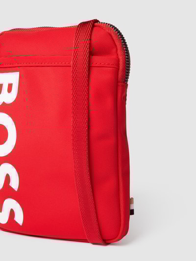 BOSS Schoudertas met labelprint, model 'CATCH' Rood - 3