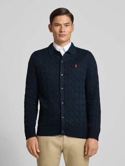 Polo Ralph Lauren Strickjacke mit Knopfleiste Marine 4