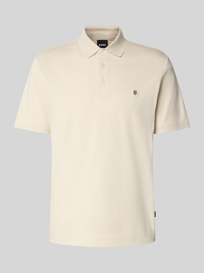 BOSS Regular fit poloshirt van puur katoen Offwhite - 2