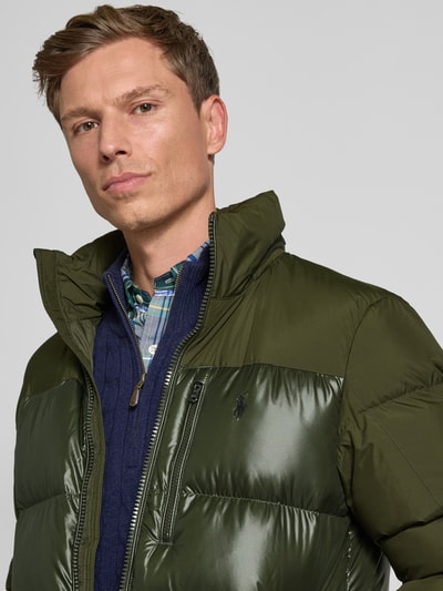 Polo Ralph Lauren Steppjacke mit Label-Stitching Oliv 3