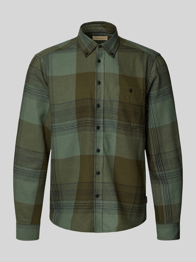 Blend Regular Fit Freizeithemd mit Button-Down-Kragen Modell 'Dac' Oliv 2