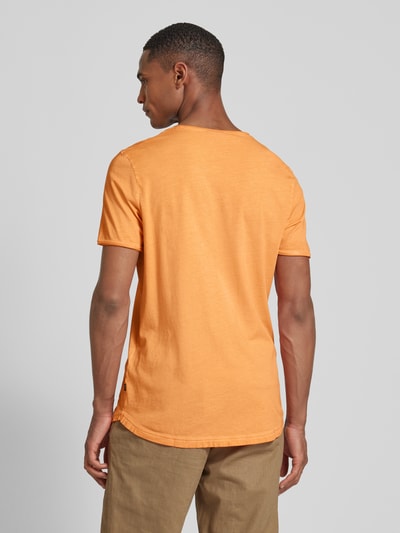 JOOP! Jeans T-shirt z okrągłym dekoltem model ‘Clark’ Pomarańczowy 5