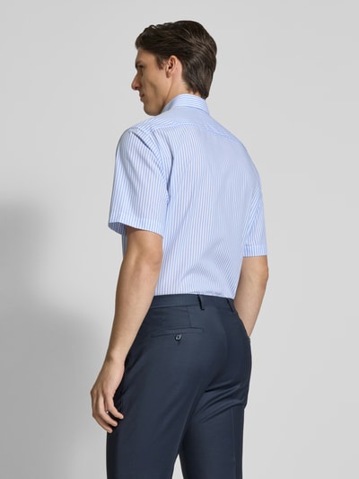 ETERNA Comfort Fit Kurzarmhemd mit Knopfleiste Bleu 5