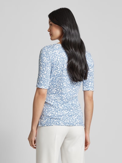 Lauren Ralph Lauren T-shirt met all-over bloemenprint, model 'JUDY' Bleu - 5