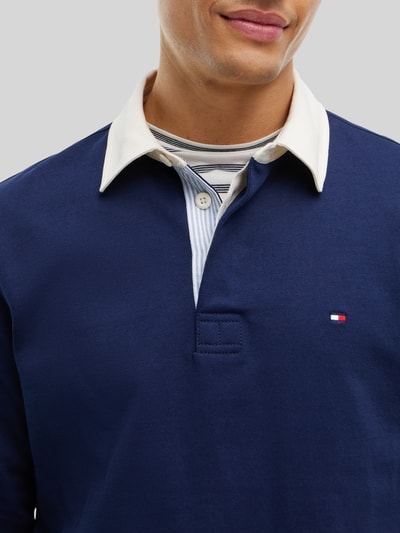 Tommy Hilfiger Relaxed Fit Poloshirt aus reiner Baumwolle Marine 3