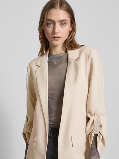 Only Żakiet o luźnym kroju z opcją podwinięcia model ‘LARIS’ Écru 3