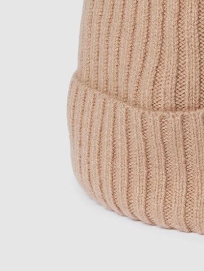 Jake*s Casual Beanie met ribstructuur Zand - 2