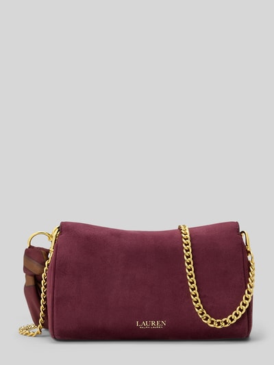 Lauren Ralph Lauren Umhängetasche aus echtem Schafsleder Bordeaux 5