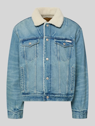 Calvin Klein Jeans Jeansjacke mit Knopfleiste Hellblau 2
