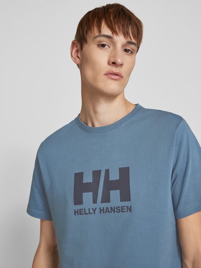 Helly Hansen T-shirt met labelprint Bleu - 3