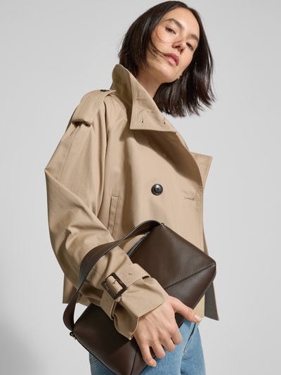 Tommy Hilfiger Cropped Trenchcoat mit Stehkragen Sand 3