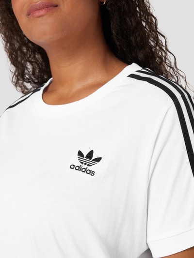 Adidas Originals Plus PLUS SIZE T-shirt met contraststrepen Wit - 3