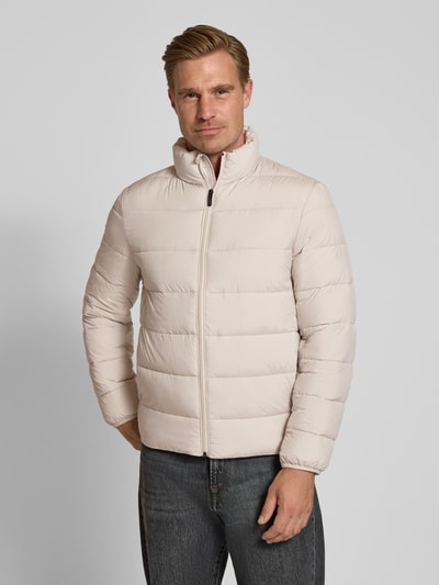 Tom Tailor Denim Regular Fit Steppjacke mit Stehkragen Beige 4