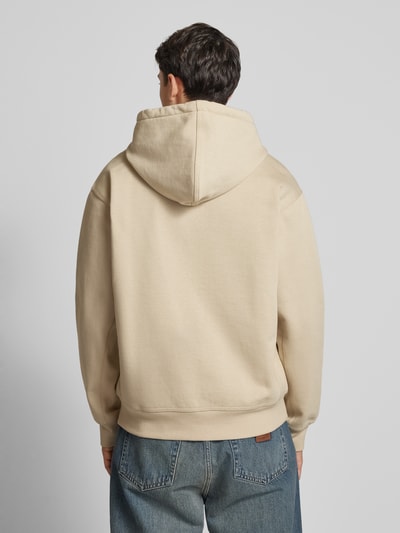 Carhartt Work In Progress Sweatjacke mit Label-Stitching Beige 5