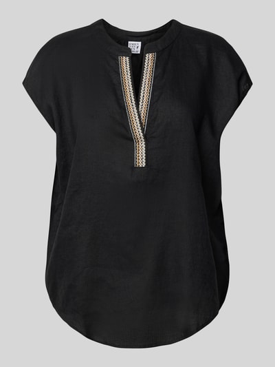 Emily Van den Bergh Blusenshirt mit V-Ausschnitt Black 2