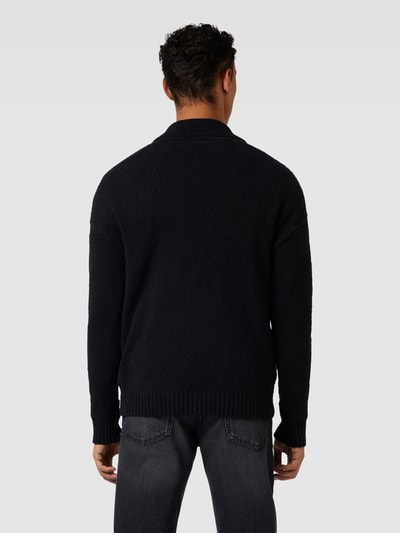 Drykorn Gebreide pullover met platte kraag Zwart - 5