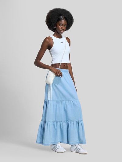 adidas Originals Spódnica maxi o kroju regular fit z czystej bawełny Jasnoniebieski 1