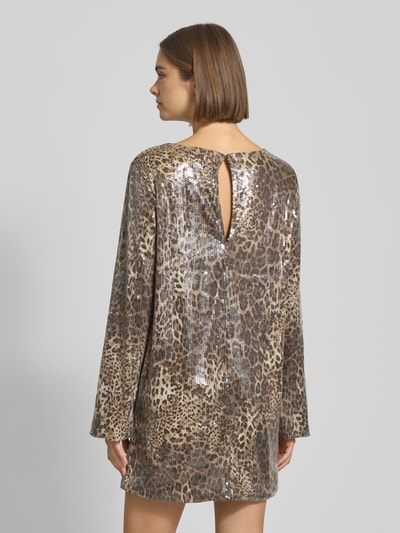 Noisy May Sukienka mini z cekinowym obszyciem model ‘JESSY’ Jasnobrązowy melanż 5