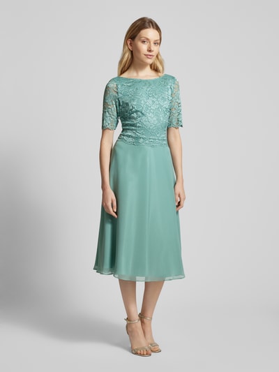 Vera Mont Cocktailkleid mit Spitzenbesatz Mint 1