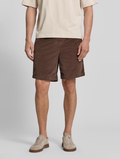 Selected Homme Regular Fit Sweatshorts aus Baumwoll-Mix Modell 'JACE' Hellbraun 4