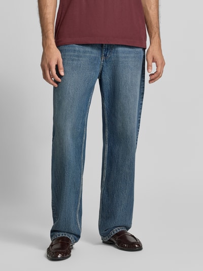 REVIEW baggy jeans in klassieke 5-pocketlook Donkerblauw - 4
