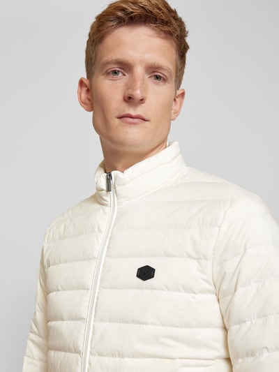 Emporio Armani Steppjacke mit Label-Patch Offwhite 3