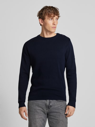 Jack & Jones Premium Strickpullover mit Rundhalsausschnitt Modell 'BLUROBSON' Marine 4