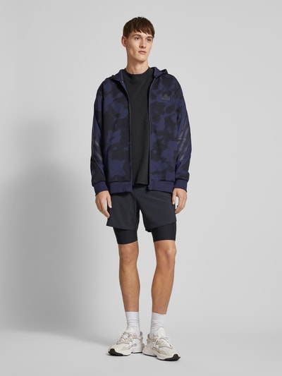 ADIDAS SPORTSWEAR Sweatjacke mit Logo-Print Dunkelblau 1