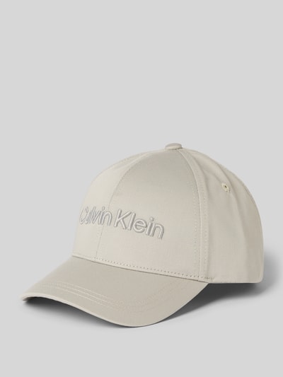 CK Calvin Klein Baseballpet met labelstitching Lichtgrijs - 1