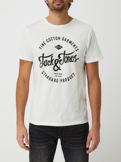 Jack & Jones T-Shirt mit Logo-Print  Weiss 4