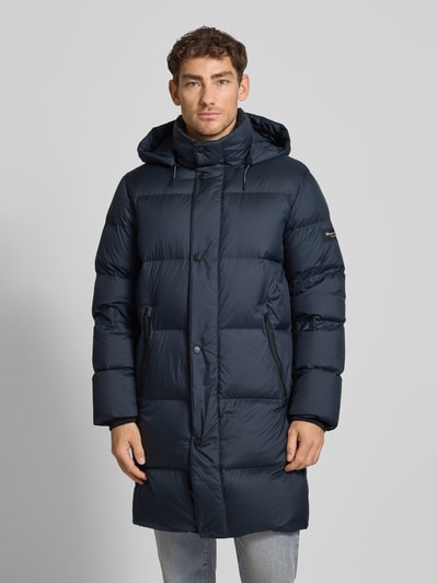 Marc O'Polo Płaszcz puchowy o kroju regular fit z szelkami  Granatowy 4