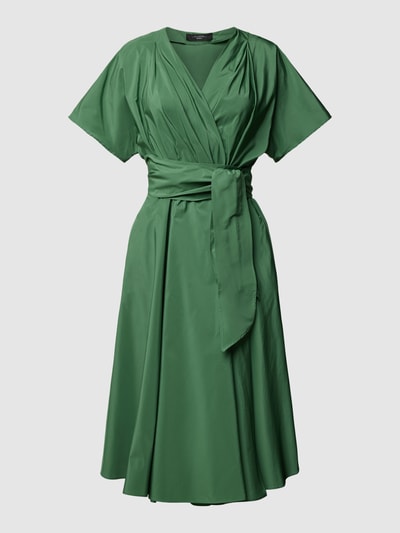 Weekend Max Mara Midi-jurk met strikceintuur, model 'GIAMBO' Groen - 2