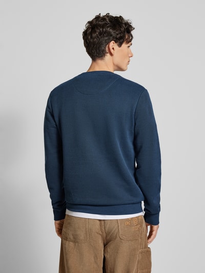 Blend Sweatshirt mit Strukturmuster Marine 5