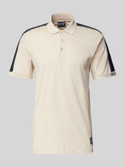 EA7 Emporio Armani Poloshirt mit Label-Patch Offwhite 2