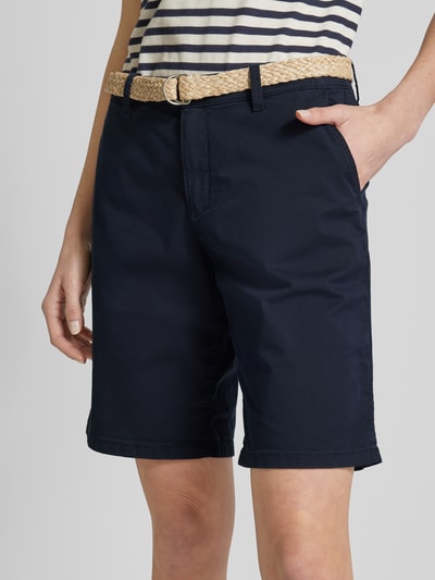 Esprit Regular Fit Shorts mit Gürtel in Flecht-Optik Marine 3