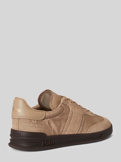 Polo Ralph Lauren Low Top Sneaker aus echtem Leder Modell 'AERA' Sand 4