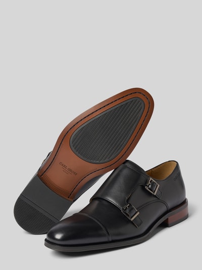 Carl Gross Schuhe aus echtem Leder mit Logo-Prägung Modell 'Ulli' Black 4