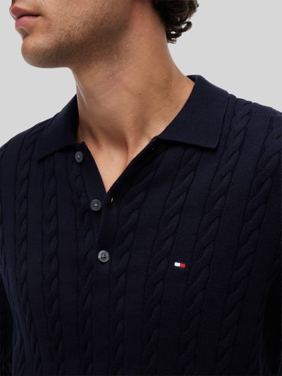 Tommy Hilfiger regular fit pullover van puur katoen Marineblauw - 3
